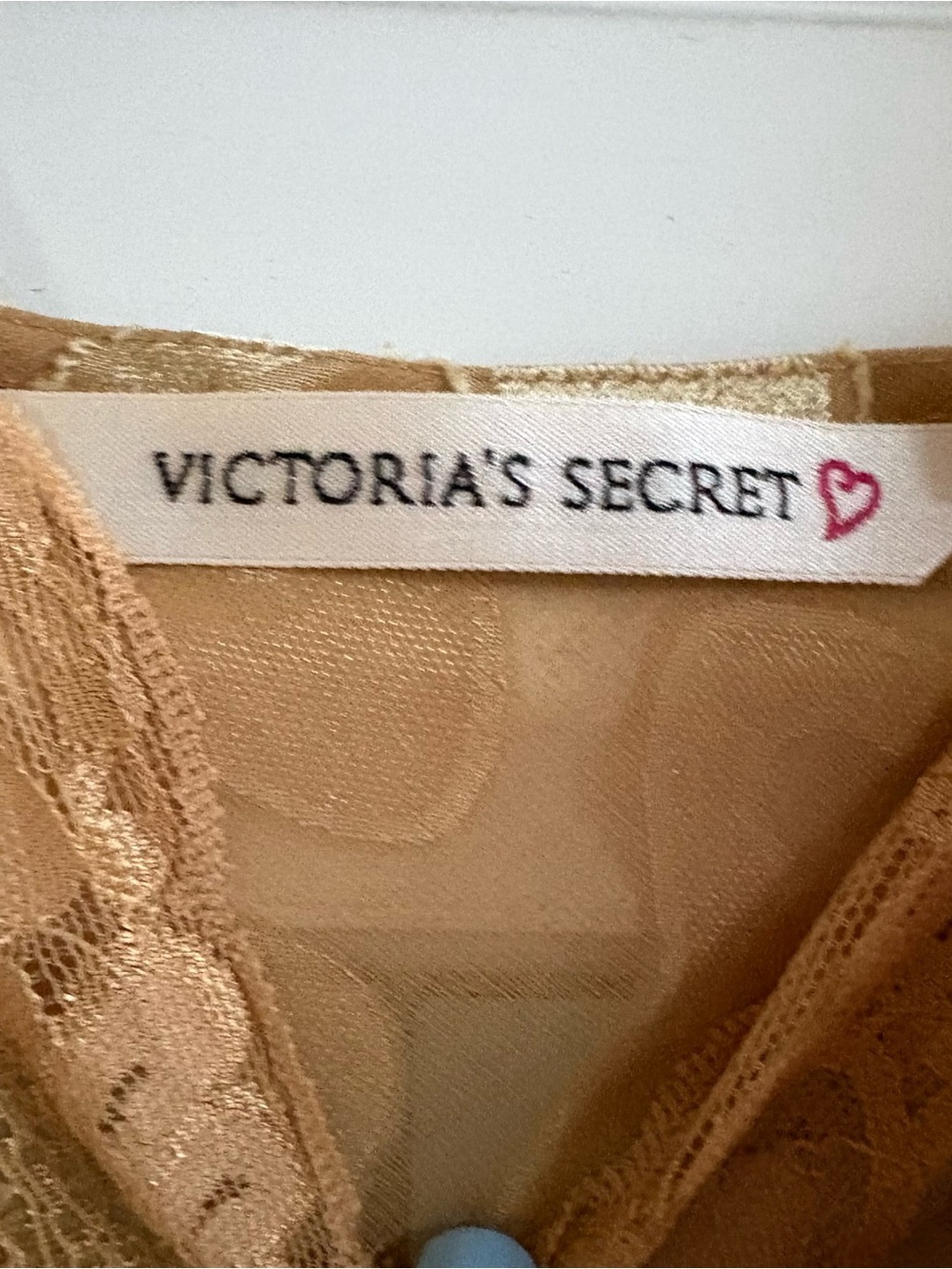 Victoria's Secret Gold Lace Satin Slip - Picture 2 of 5